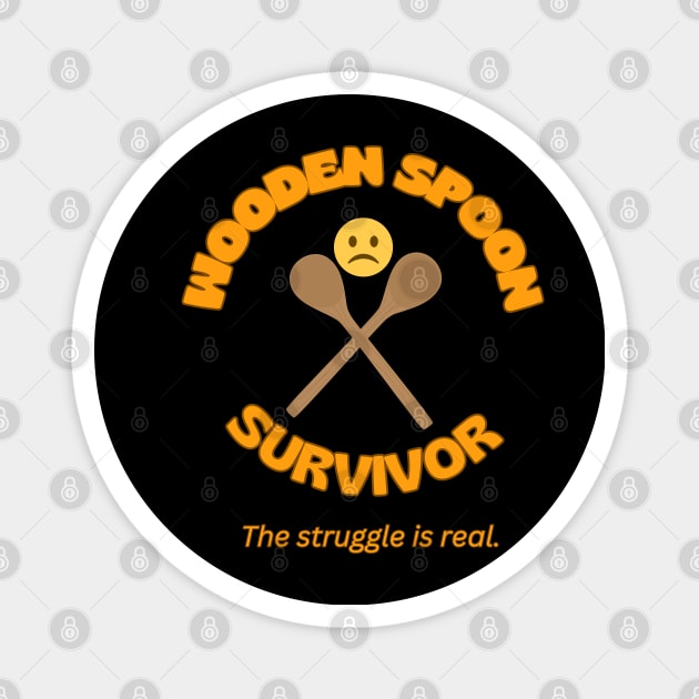 Wooden Spoon Survivor Magnet by The Golden Palomino